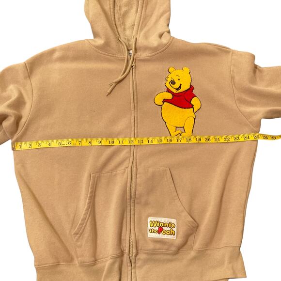 Disney's Winnie the Pooh Embroidered Patches Full-Zip Hoodie Size XXL - Picture 6 of 11